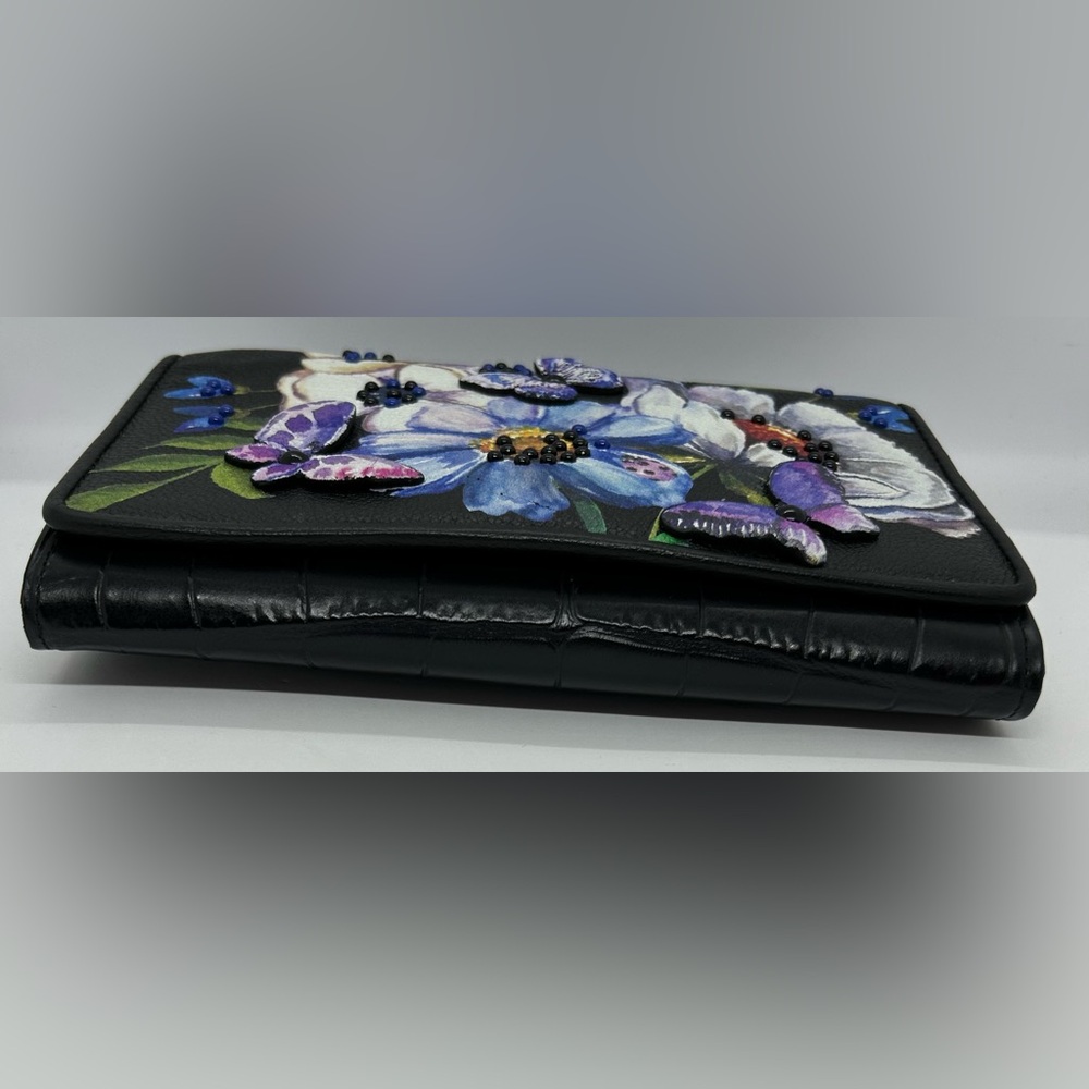 Brighton Noir Jardin Rockmore Convertible Wallet Clutch Crossbody Handbag, EUC. - Picture 5 of 6